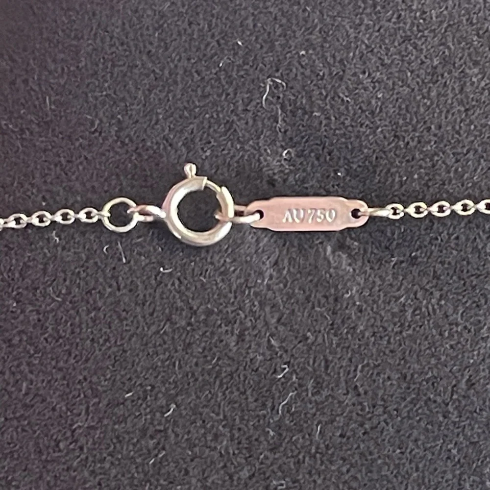 Tiffany & Co Love Necklace with White/Rose Gold and Pave Diamonds - Picture 9 of 12